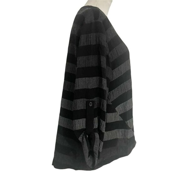 Dolcezza Size XL Top Blouse Long Sleeve Stripe - Picture 3 of 5